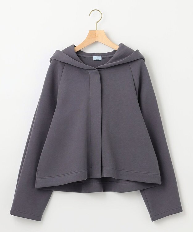 組曲 ダンボールジャージー ジップ パーカー グレー系