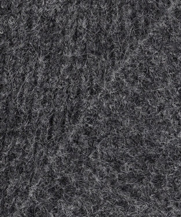 組曲 L へアリーヤーン フレア ニット チャコールグレー系