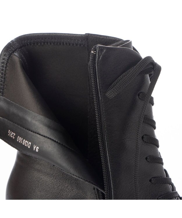 MODE ET JACOMO <D'ICI>ウェッジソールレースアップブーツ ブラック