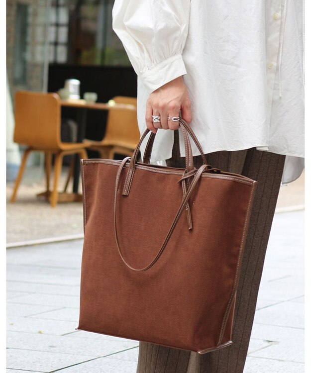 MORROW by thank 【A4サイズ収納可/軽量】VIVIAN LARGE ASスエード　ブラウン