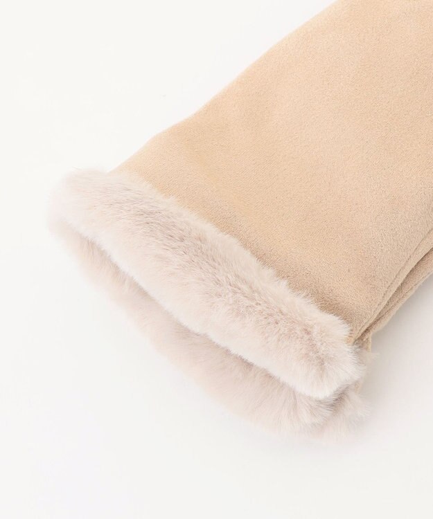 ANY ファーグローブ ベージュ