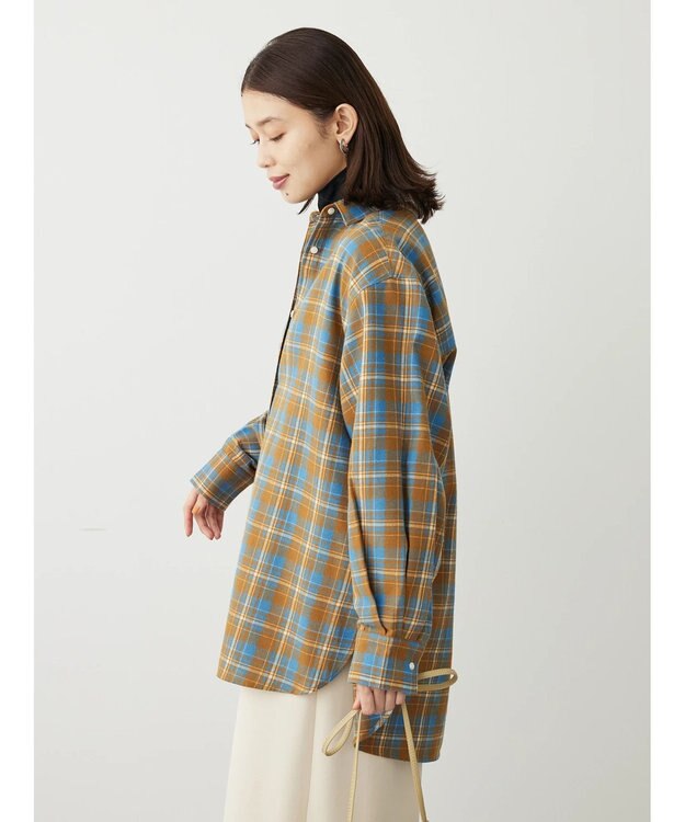 Green Parks ネルチェックシャツ Mustard