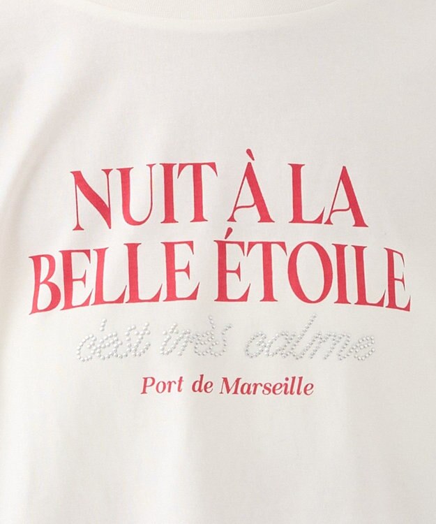 earth music&ecology 【接触冷感/洗濯機可】ＮＵＩＴＡ　ＬＡ　ＢＥＬＬＥ　ＥＴＯＩＬＥショートＴ Off White