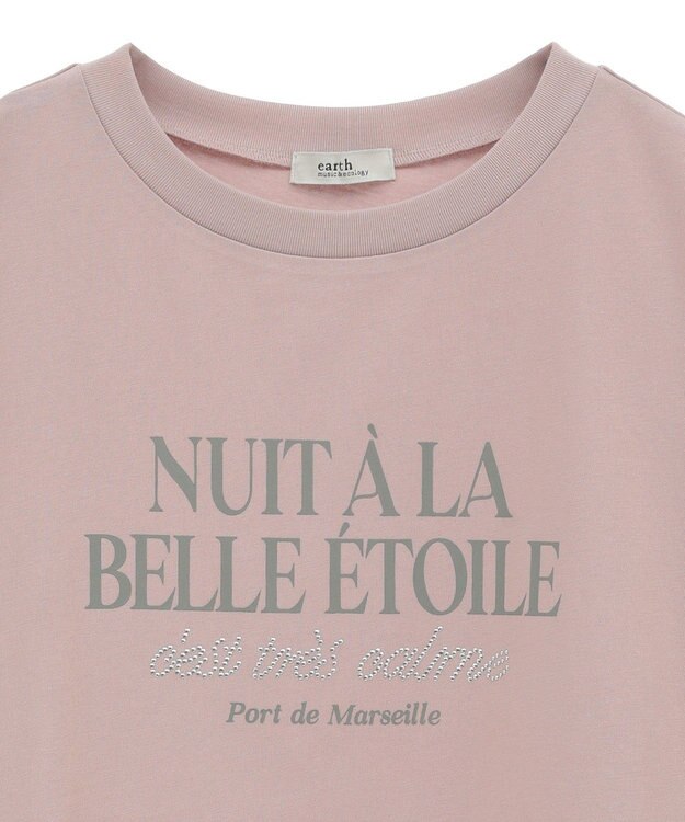 earth music&ecology 【接触冷感/洗濯機可】ＮＵＩＴＡ　ＬＡ　ＢＥＬＬＥ　ＥＴＯＩＬＥショートＴ Pink Beige