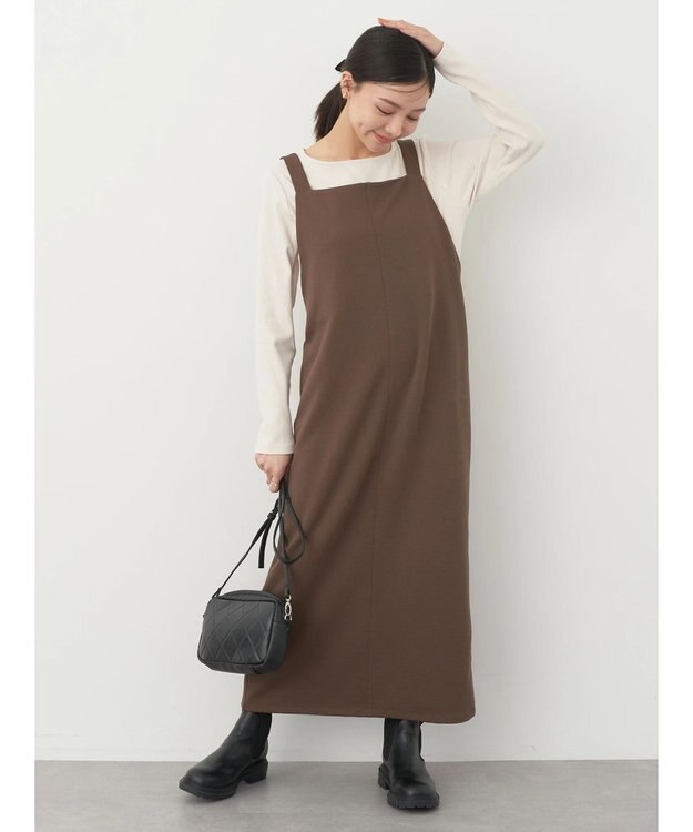 earth music&ecology リップルＩラインジャンスカ Brown