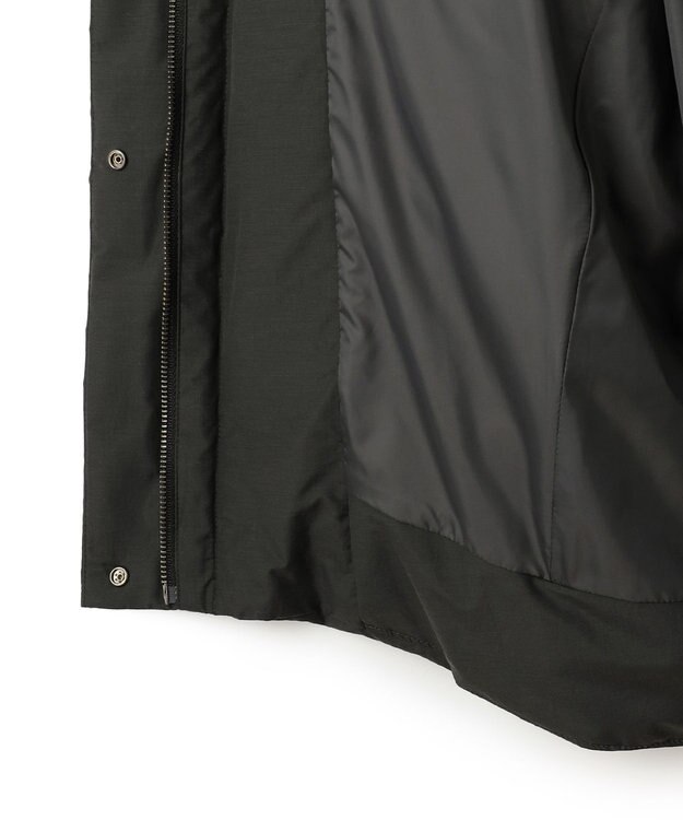 ICB 【WEB限定カラーあり・撥水加工】ADSダウン フーデットミドル丈コート チャコールグレー系