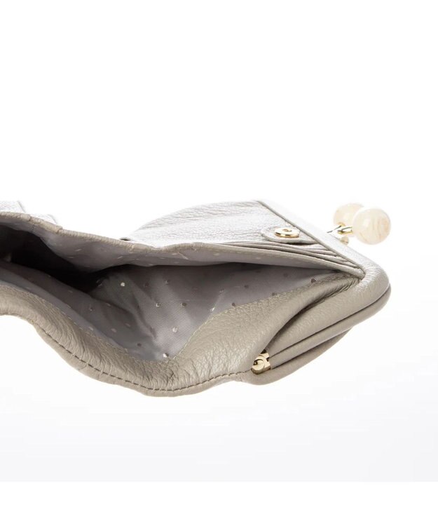 UNBILLION 【テレビ ドラマ着用アイテム】perche アクリル玉がま口2つ折り財布 グレードット