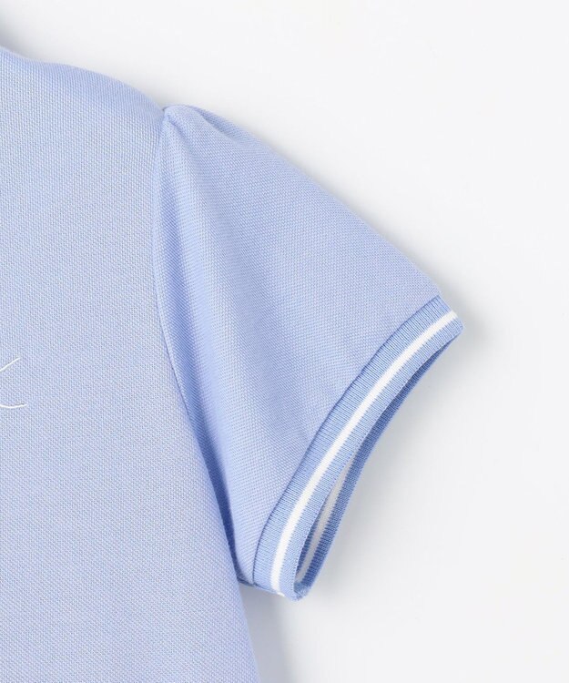 組曲 KIDS 【100㎝】 カノコポロワンピース サックスブルー