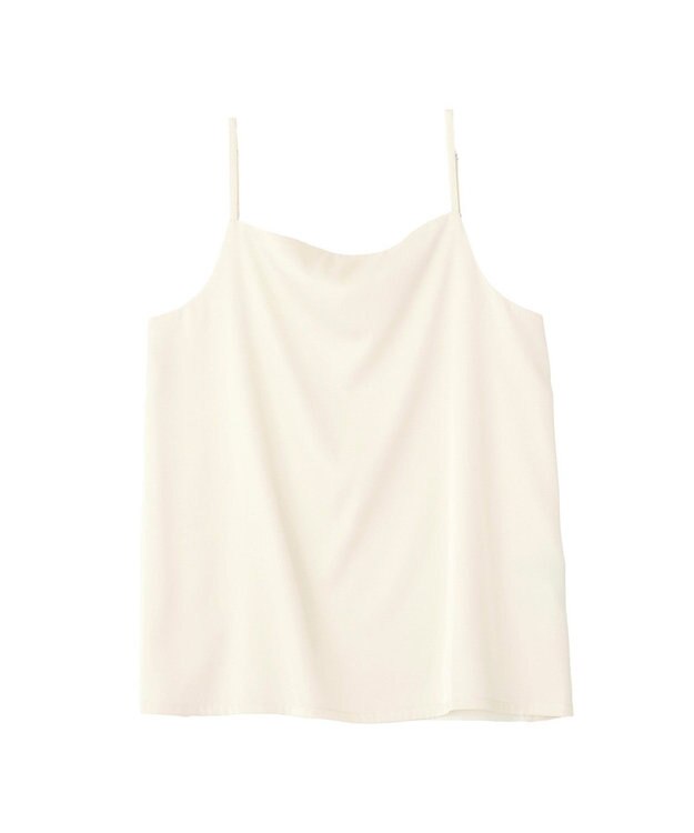 YECCA VECCA ボートネックサテンキャミ Ivory