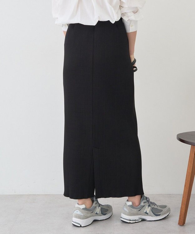 AMERICAN HOLIC 針抜きリブタイトスカート Black