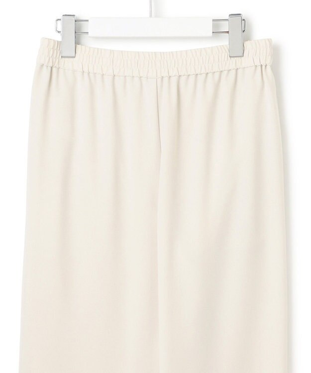 23区 【接触冷感/UVカット/吸水速乾】ストレッチジョーゼット ワイド パンツ ベージュ系