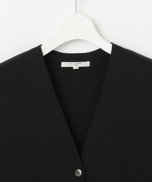 23区 S 【SLOW/一部店舗限定】Vネック ニットベスト ブラック系