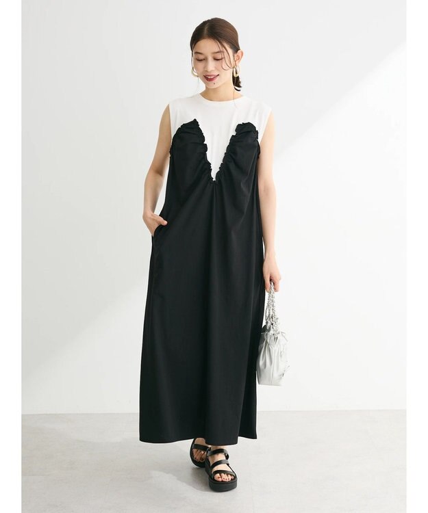 Green Parks ・ＳＵＧＡＲ　ＳＰＯＯＮ　【ＣＯＯＬ】ドッキングワンピ Off White