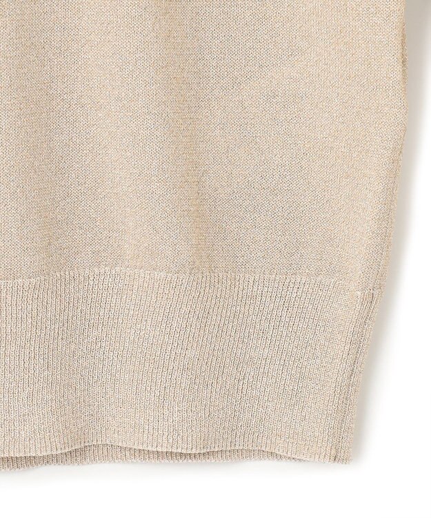 BEIGE， 【S-size】JUSSIEU / ラメ プルオーバーニット Gold