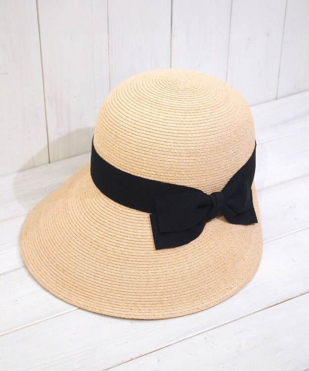 石田製帽 ラフィアブレード　ソフトジョッキーキャップ ナチュラル