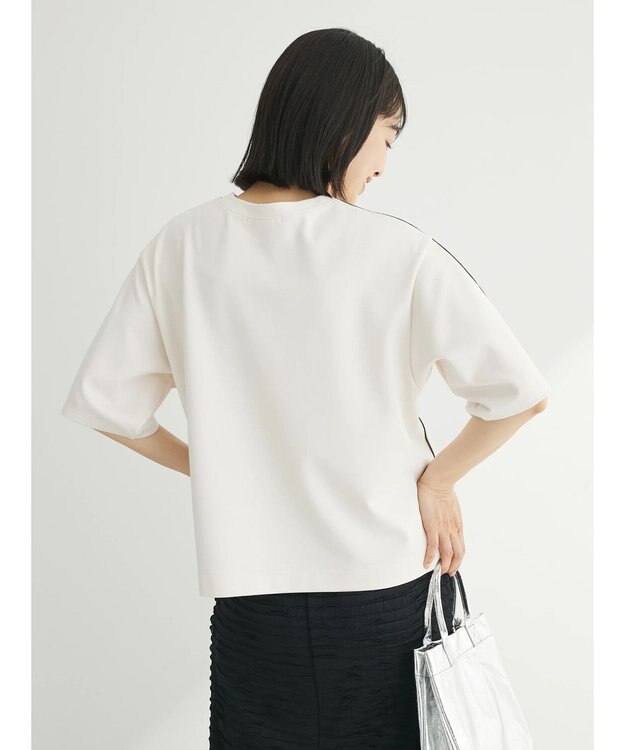 Green Parks ライン使いポンチカットプルオーバー Off White