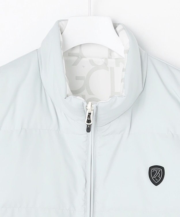 23区GOLF 【MEN】中綿リバーシブルベスト ライトグレー系