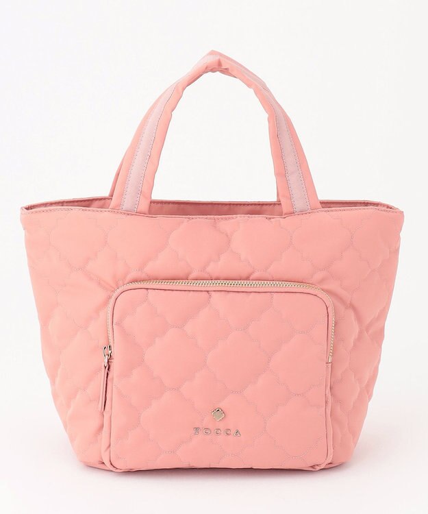 TOCCA 【撥水】CHECKER CLOVER QUILT BAG トートバッグ ピンク系