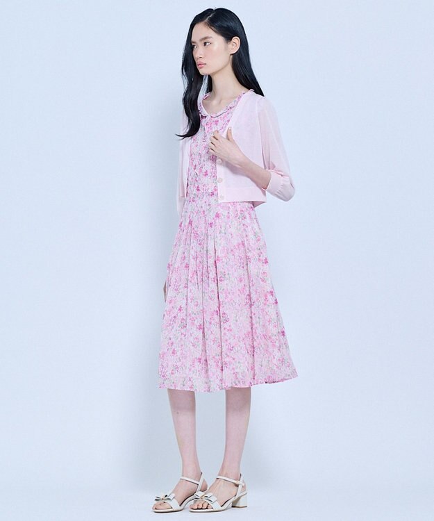 TOCCA 【星風まどかさん着用】SHEER CARDIGAN カーディガン ピンク系