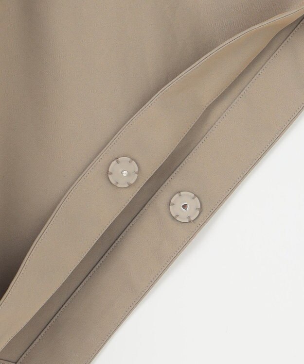 #Newans 【撥水】ラップストールケープトレンチコート シャンブレーベージュ