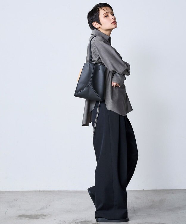 MioFIRANO CO-01 truss_hand bag ハンドバッグ 本革　MIOF. ミオフ BLACK