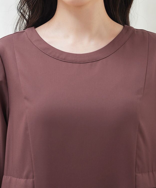 Tiaclasse 【洗える】サイドプリーツワンピース ピンク