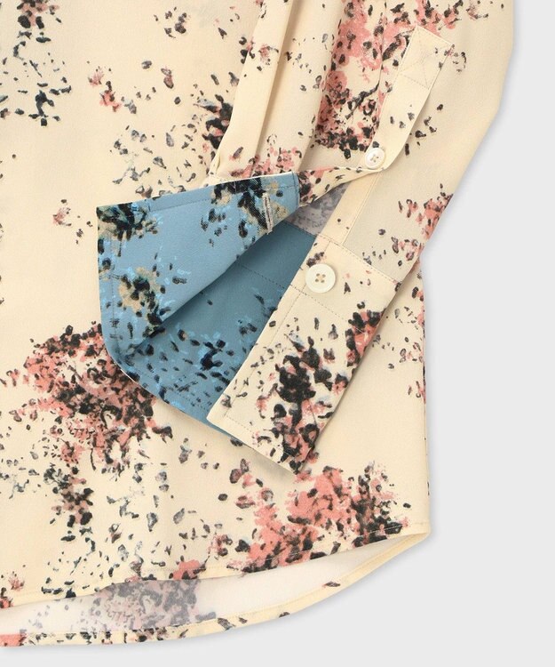 Paul Smith Painterly Buds シャツ グレイッシュベージュ