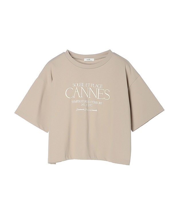 earth music&ecology ＣＡＮＮＥＳ　ショートＴ Beige
