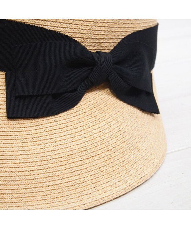 石田製帽 ラフィアブレード　ソフトジョッキーキャップ ナチュラル