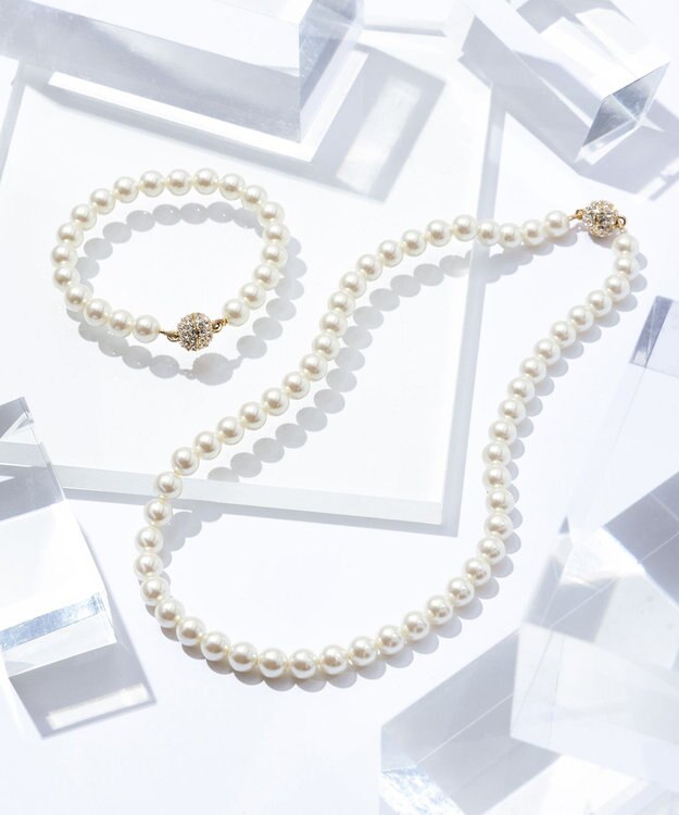 23区 【好評につき追加/VERY3月号掲載】3WAY パール ネックレス ゴールド系