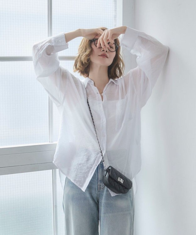 WEGO 【カップ付き】接触冷感なちゅ盛れ2WAYカップインキャミ ホワイト