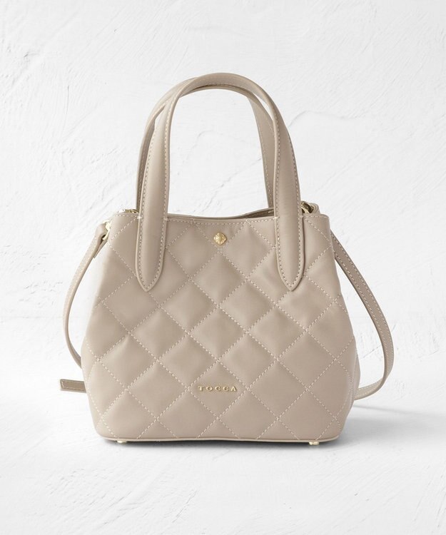 TOCCA SUGAR CUBE 2WAY BAG ショルダーバッグ ベージュ系