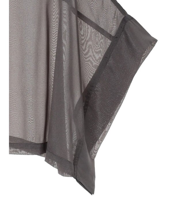 Green Parks ＥＧＯＩＳＴ　短丈シアーシャツ Charcoal Gray