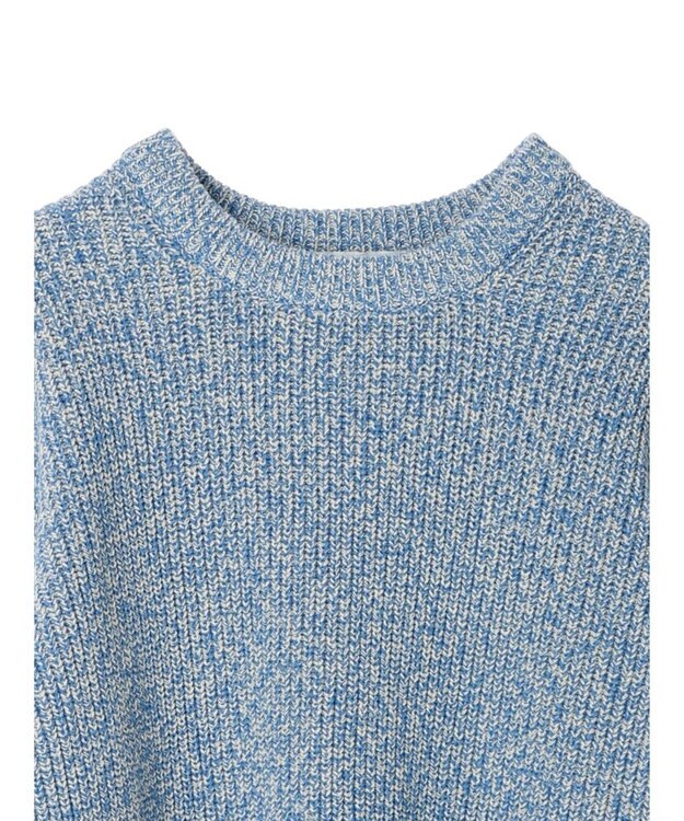 AMERICAN HOLIC 片畦クルーネックニットプルオーバー Blue