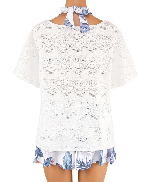 San-ai Resort（三愛水着楽園） 【新色ホワイト＆パープル入荷】４点セット水着　9M・11L【San-ai Resort（サンアイリゾート）】 ブルー