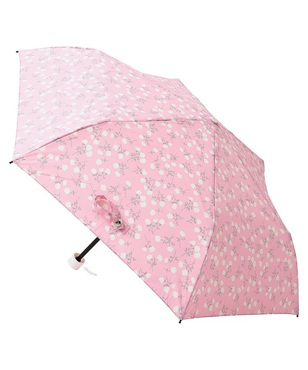 MOONBAT 【超撥水】フロータス (FLO(A)TUS) 折りたたみ傘 コットンフラワー 耐風 ペールピンク