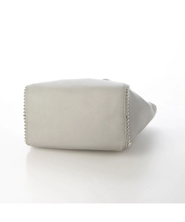 UNBILLION cachecache ボールチェーン2wayトートバッグ ライトグレー