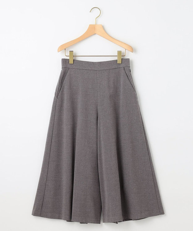 組曲 T/Rツイルストレッチ フレアパンツ グレー系