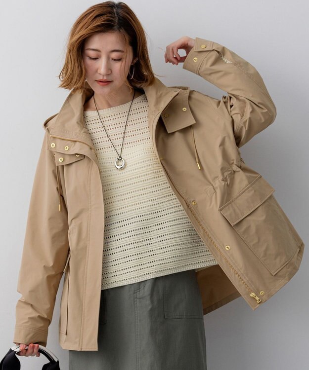 23区 【先行予約】マットエアリータフタ 2WAY ブルゾン キャメル系