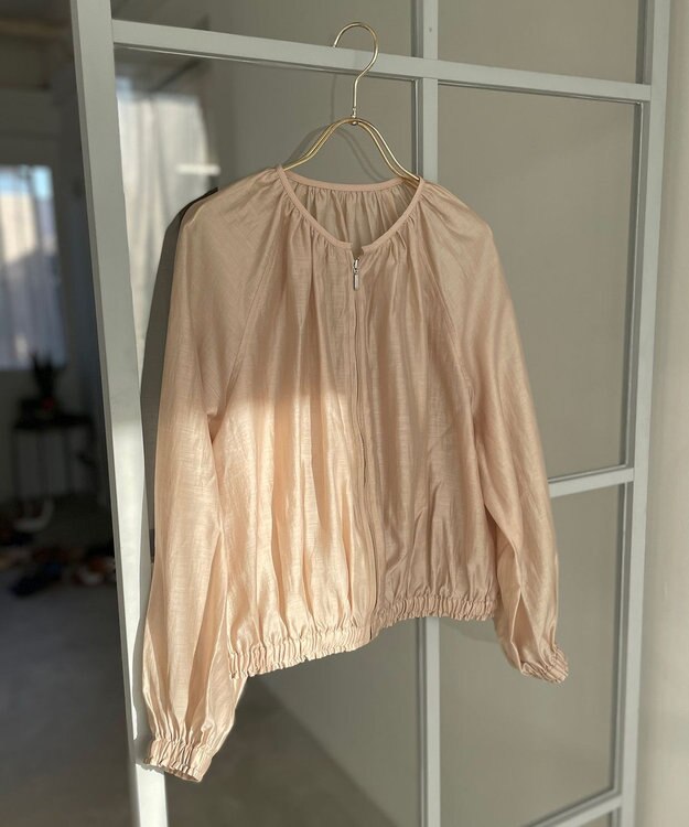 Feroux 【洗える】シアー ブルゾン ベージュ系