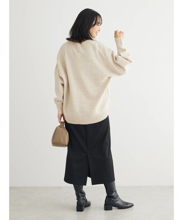 Green Parks ＭｉｘカラーＶネックニットプルオーバー Light Beige