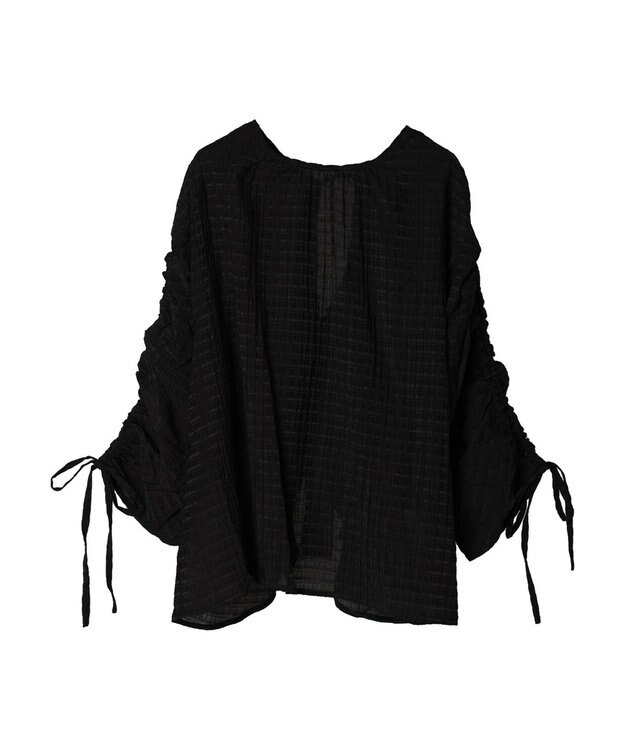 Green Parks ・ＥＬＥＮＣＡＲＥ　ＤＵＥ　バックリボンブラウス Black