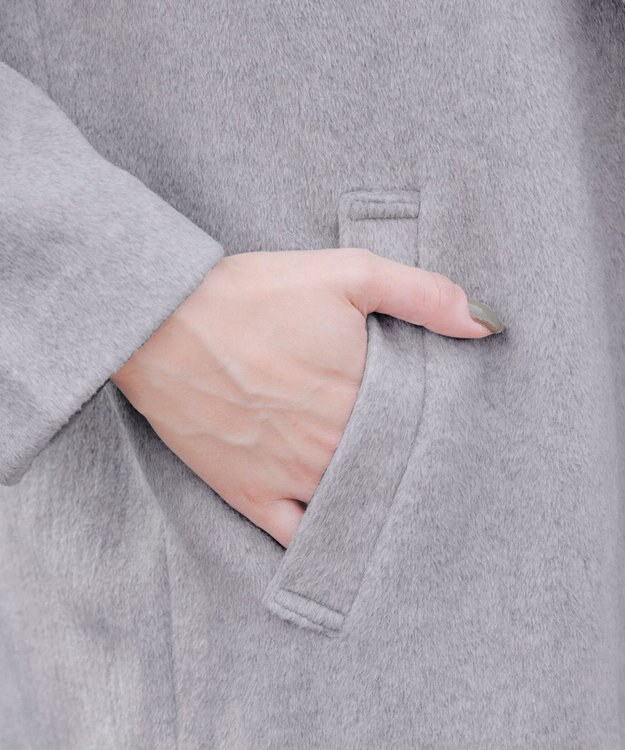 Tiaclasse モッサ風ダブルフェイスチェスターコート ベージュ