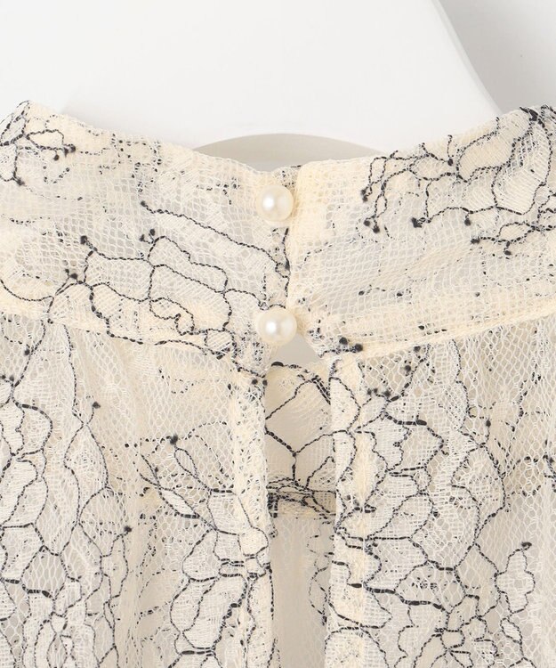 Feroux 【2WAY・セットアイテム】レースブラウス×ジャンパースカートセット グレー系