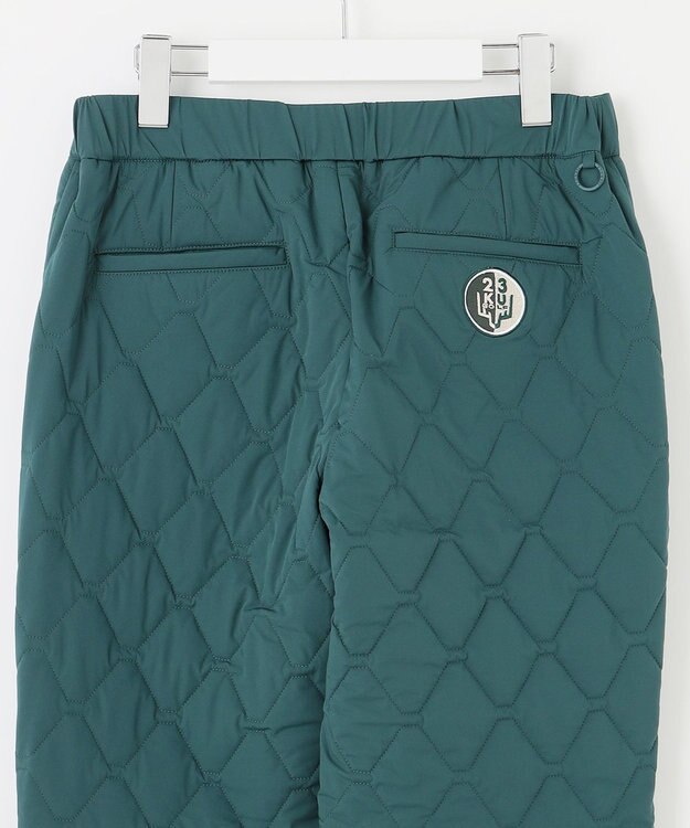 23区GOLF 冬の最強防寒パンツ【WOMEN】キルティング パンツ ダークグリーン系