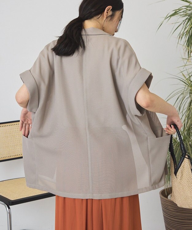 AMERICAN HOLIC メッシュフレンチジャケット Gray Beige
