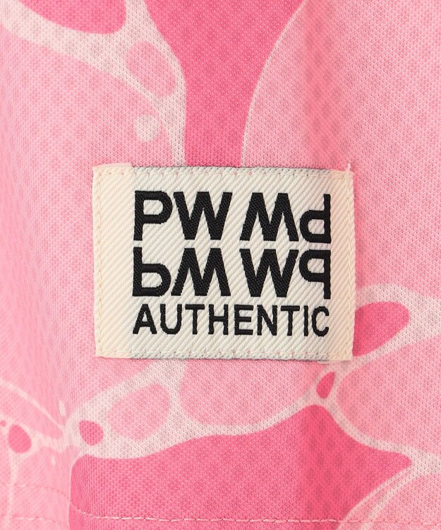 PW CIRCULUS 【MEN】WATER SURFACE プリントモックネックT ゴルフウェア レディース ピンク系5