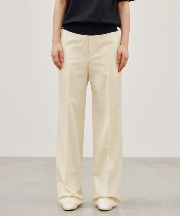 BEIGE， 【洗える】ABEL / ストレートパンツ Ecru