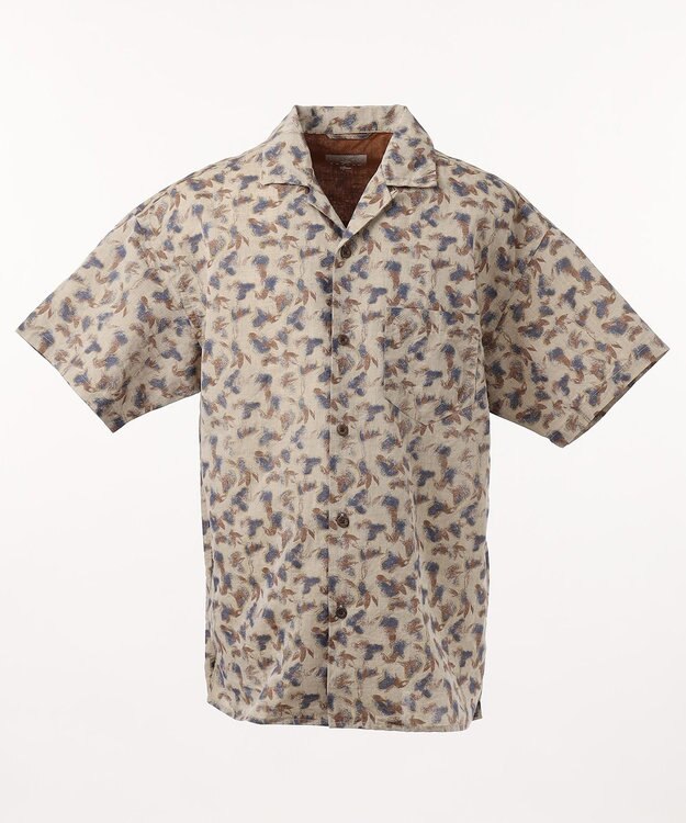 JOSEPH ABBOUD MOUNTAIN 【SPACE】OGアロハリーフ シャツ ダークブラウン系5