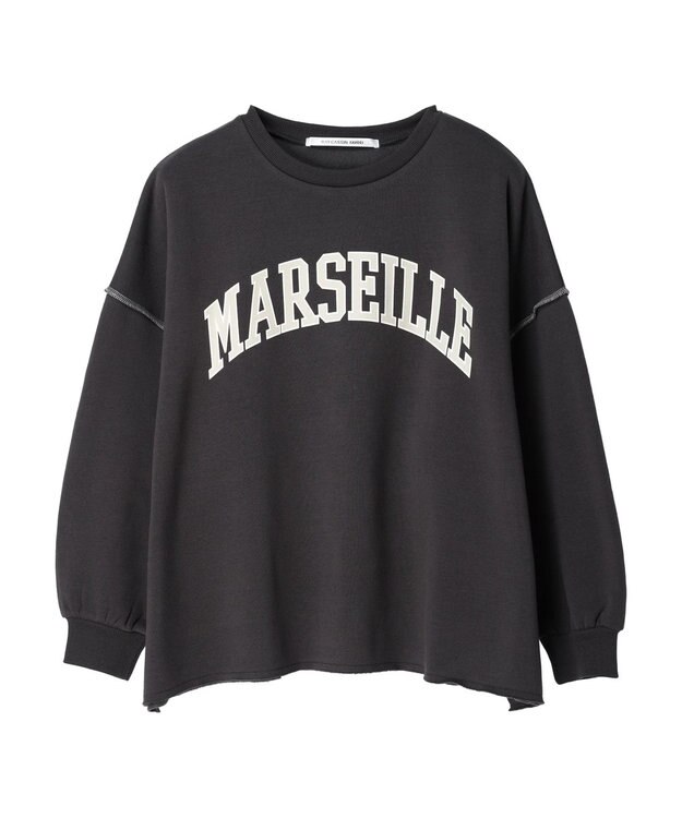 Green Parks ・ＲＡＹ　ＣＡＳＳＩＮ　ロゴｐｔカラーステッチスウェット Charcoal Gray